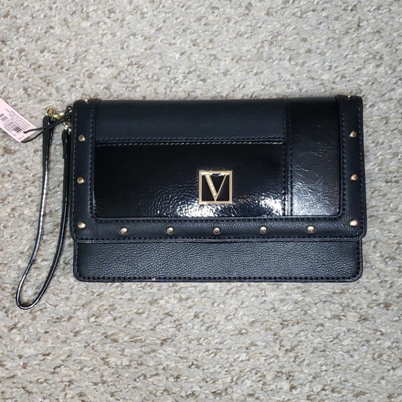 VICTORIA'S SECRET TECH CLUTCH- BLACK MIXED STUD - Picture 2 of 8